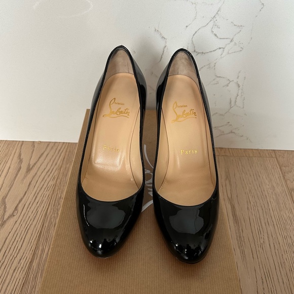 Christian Louboutin Simple Pump 85mm Patent Calf in Black - Picture 3 of 13